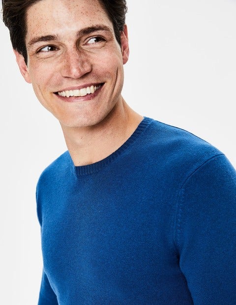 Cashmere Crew Neck - Sapphire Cashmere Crew Neck - Sapphire