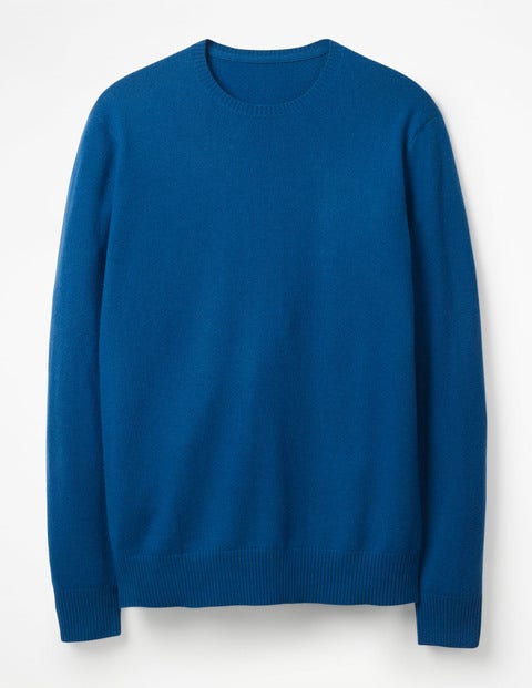 Cashmere Crew Neck - Sapphire Cashmere Crew Neck - Sapphire
