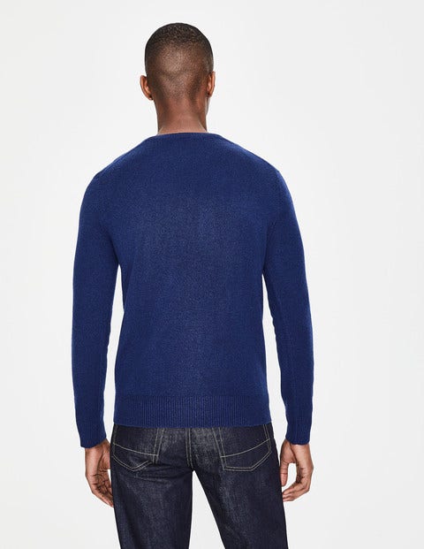 Cashmere Crew Neck - Bright Navy Cashmere Crew Neck - Bright Navy