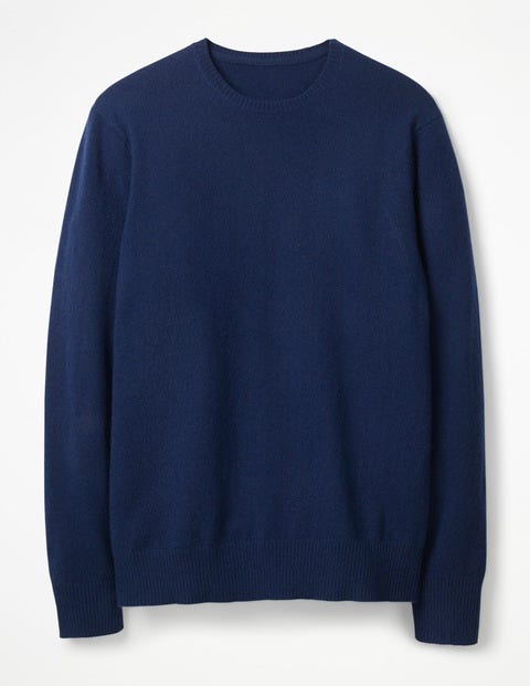 Cashmere Crew Neck - Bright Navy Cashmere Crew Neck - Bright Navy