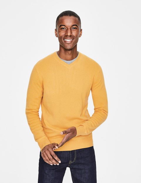 Cashmere V-Neck - Honeycomb Cashmere V-Neck - Honeycomb