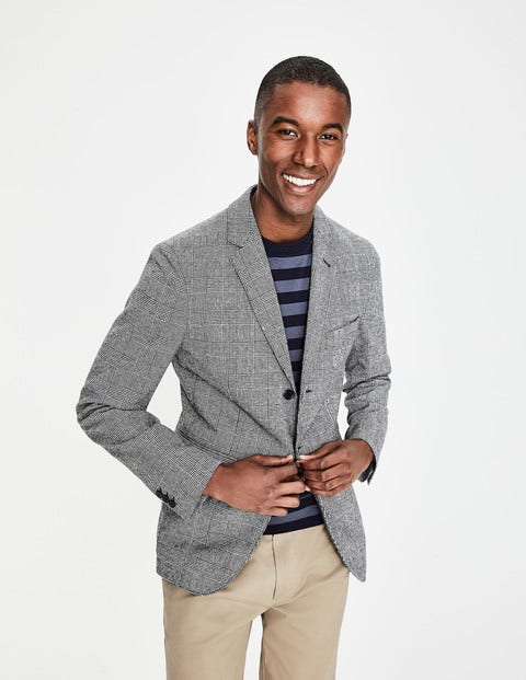 Unstructured Casual Blazer - Prince of Wales Check Unstructured Casual Blazer - Prince of Wales Check