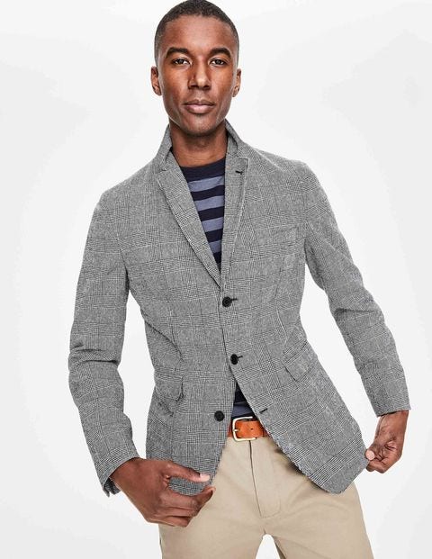 Unstructured Casual Blazer - Prince of Wales Check Unstructured Casual Blazer - Prince of Wales Check