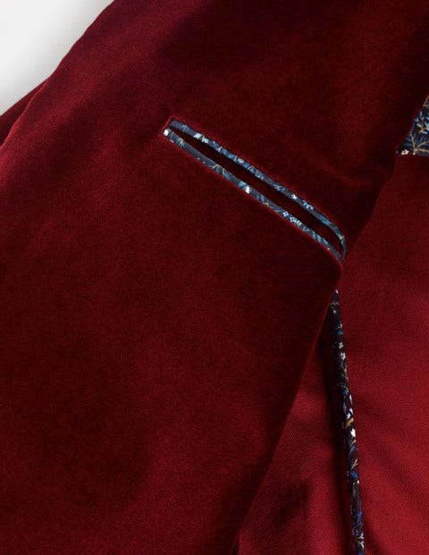 Rivington Velvet Jacket - Port Red Rivington Velvet Jacket - Port Red