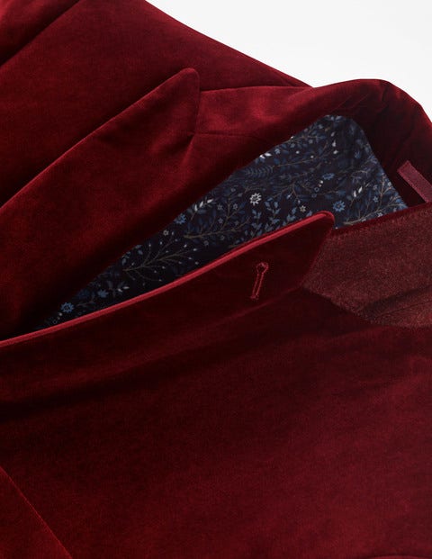 Rivington Velvet Jacket - Port Red Rivington Velvet Jacket - Port Red