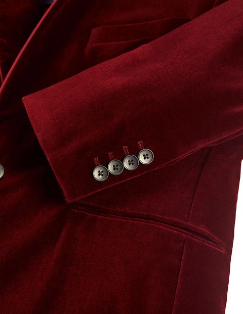 Rivington Velvet Jacket - Port Red Rivington Velvet Jacket - Port Red