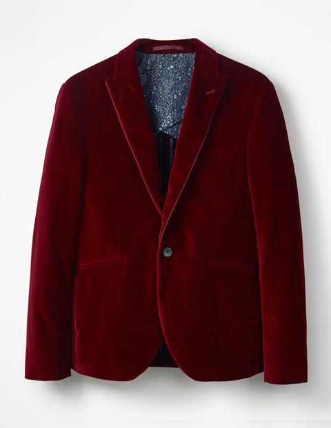 Rivington Velvet Jacket - Port Red Rivington Velvet Jacket - Port Red