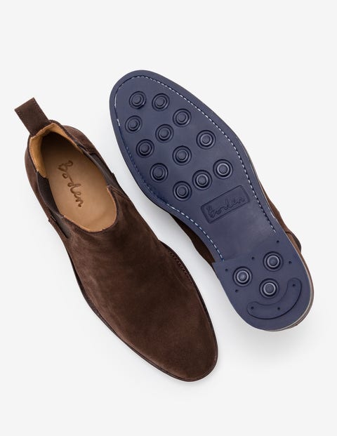 Corby Chelsea Boots - Chocolate Suede Corby Chelsea Boots - Chocolate Suede