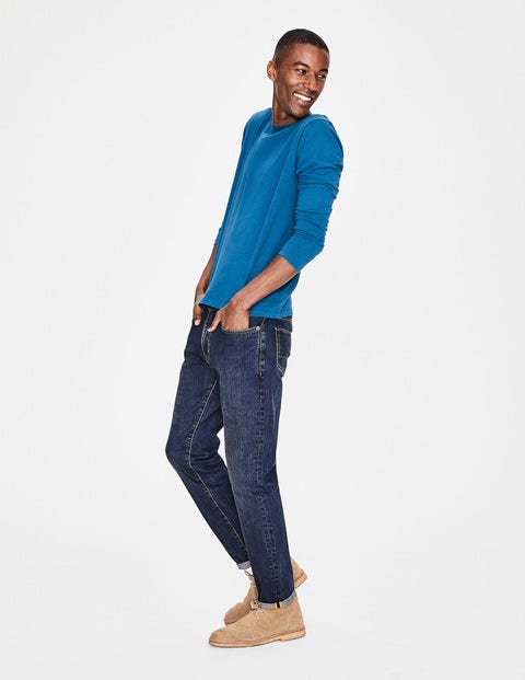 Long Sleeve Washed T-Shirt - Sapphire Long Sleeve Washed T-Shirt - Sapphire