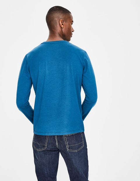 Long Sleeve Washed T-Shirt - Sapphire Long Sleeve Washed T-Shirt - Sapphire