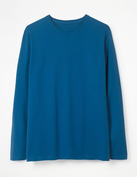 Long Sleeve Washed T-Shirt - Sapphire Long Sleeve Washed T-Shirt - Sapphire