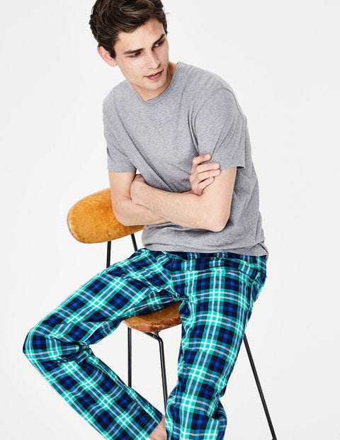 Cotton Poplin Pull-Ons - Green Multi Check Cotton Poplin Pull-Ons - Green Multi Check