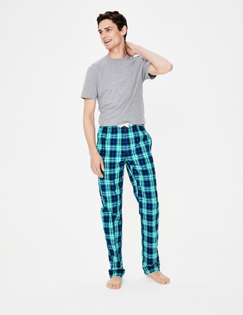 Cotton Poplin Pull-Ons - Green Multi Check Cotton Poplin Pull-Ons - Green Multi Check