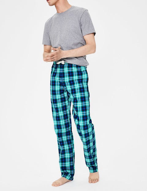 Cotton Poplin Pull-Ons - Green Multi Check Cotton Poplin Pull-Ons - Green Multi Check