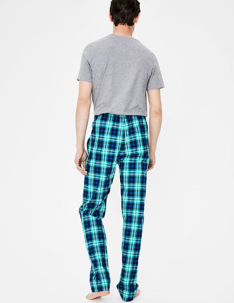 Cotton Poplin Pull-Ons - Green Multi Check Cotton Poplin Pull-Ons - Green Multi Check