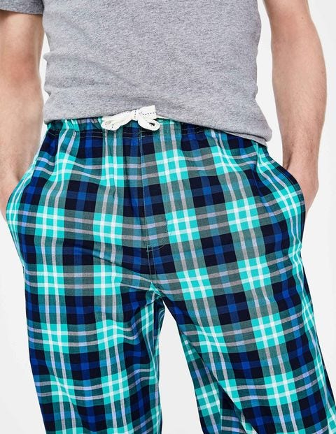 Cotton Poplin Pull-Ons - Green Multi Check Cotton Poplin Pull-Ons - Green Multi Check