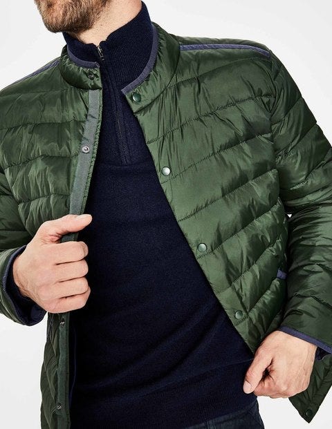 Highgate Quilted Jacket - Spruce Green Colourblock Highgate Quilted Jacket - Spruce Green Colourblock