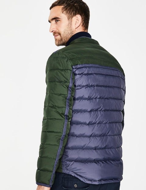 Highgate Quilted Jacket - Spruce Green Colourblock Highgate Quilted Jacket - Spruce Green Colourblock