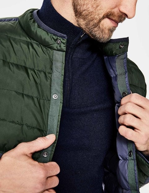 Highgate Quilted Jacket - Spruce Green Colourblock Highgate Quilted Jacket - Spruce Green Colourblock