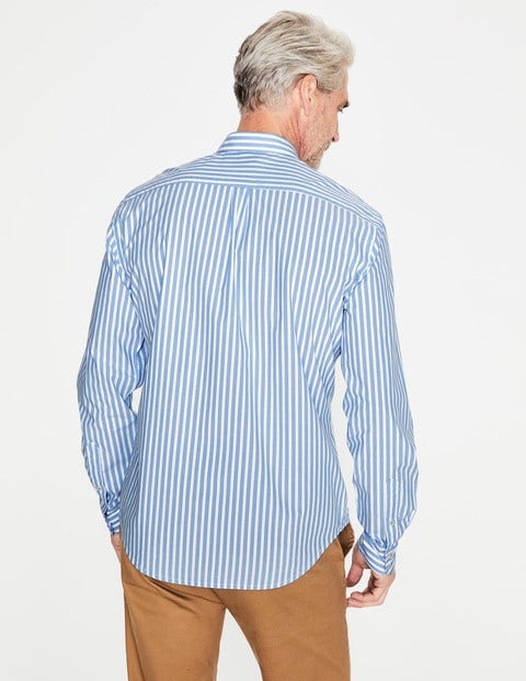 Poplin Pattern Shirt - Seascape Stripe Poplin Pattern Shirt - Seascape Stripe