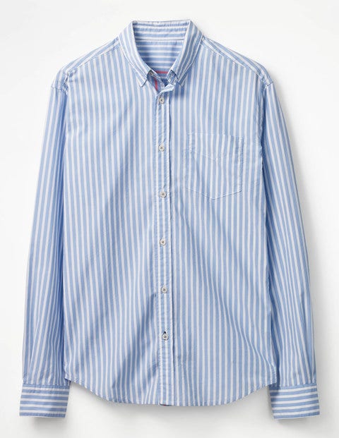 Poplin Pattern Shirt - Seascape Stripe Poplin Pattern Shirt - Seascape Stripe