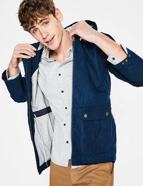 Highbury Waxed Jacket - Navy Blue Highbury Waxed Jacket - Navy Blue