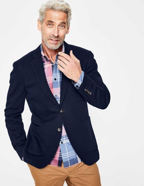 Piqué Blazer - Navy Piqué Blazer - Navy
