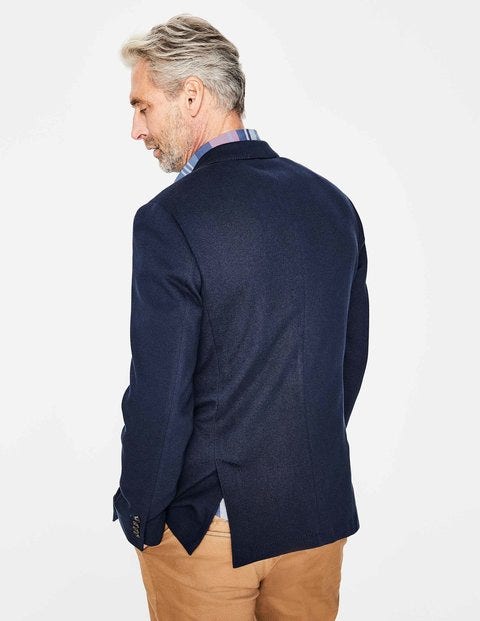 Piqué Blazer - Navy Piqué Blazer - Navy
