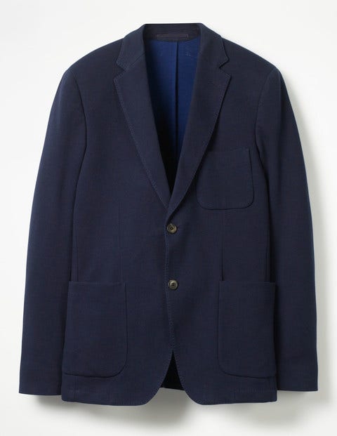 Piqué Blazer - Navy Piqué Blazer - Navy