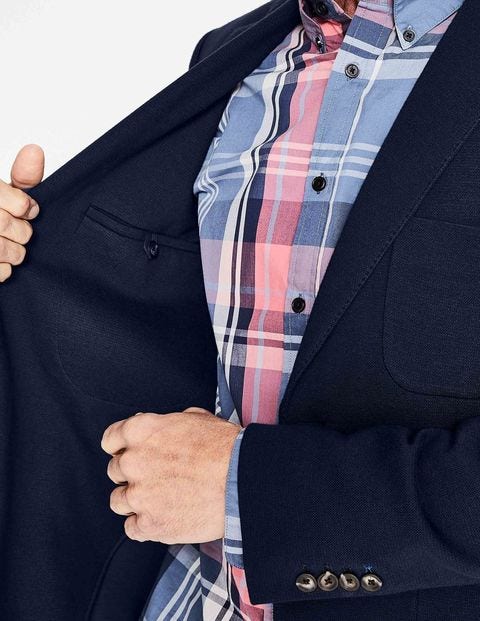 Piqué Blazer - Navy Piqué Blazer - Navy
