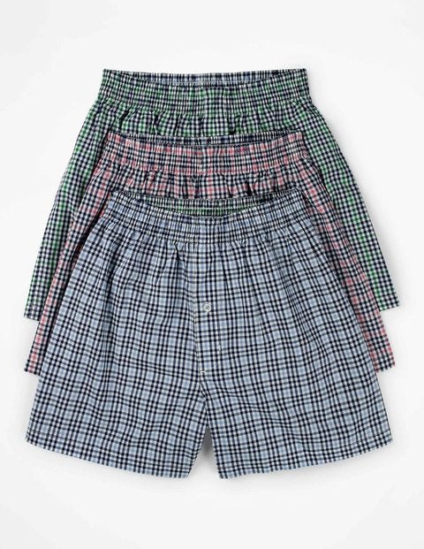 Gewebte Boxershorts Im 3Er-Pack - Set mit bunten Vichykaros Gewebte Boxershorts Im 3Er-Pack - Set mit bunten Vichykaros
