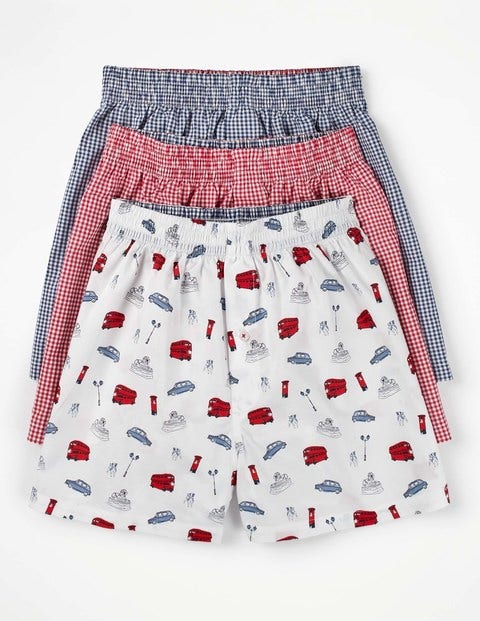 3 Pack Woven Boxers - London Multi Pack 3 Pack Woven Boxers - London Multi Pack