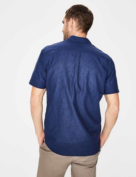 Linen Cotton Popover - Deep Navy Linen Cotton Popover - Deep Navy