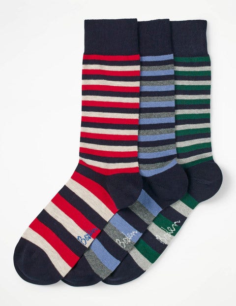 Favourite Socks - Navy Stripe Pack Favourite Socks - Navy Stripe Pack