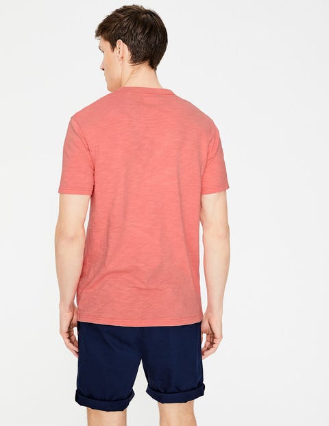 Flammgarn-Shirt Mit Rundhalsausschnitt - Zuckermelone Flammgarn-Shirt Mit Rundhalsausschnitt - Zuckermelone