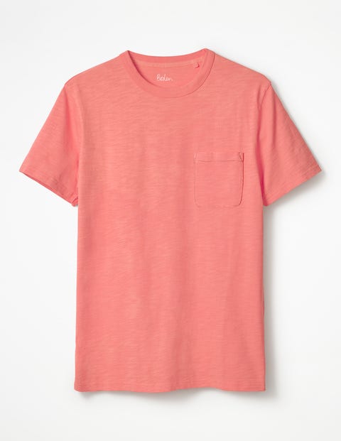 Flammgarn-Shirt Mit Rundhalsausschnitt - Zuckermelone Flammgarn-Shirt Mit Rundhalsausschnitt - Zuckermelone