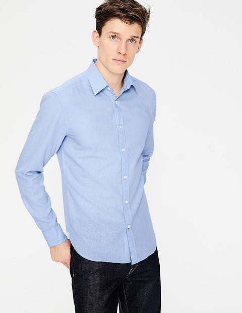 Linen Cotton Shirt - Ice Blue Linen Cotton Shirt - Ice Blue