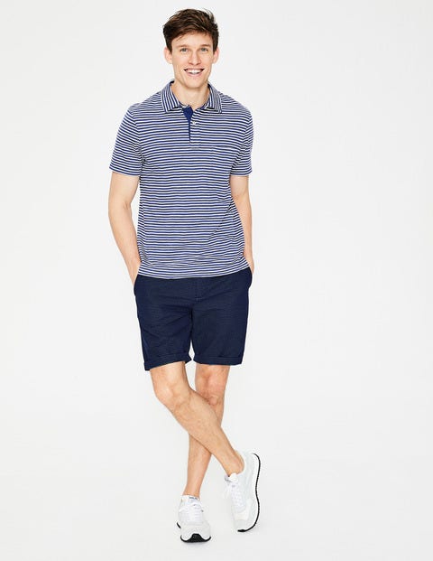 Textured Dobby Shorts - Dark Navy Dobby Textured Dobby Shorts - Dark Navy Dobby