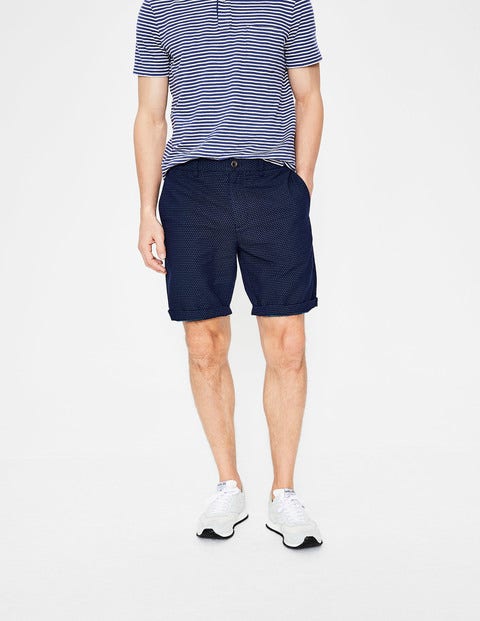Textured Dobby Shorts - Dark Navy Dobby Textured Dobby Shorts - Dark Navy Dobby
