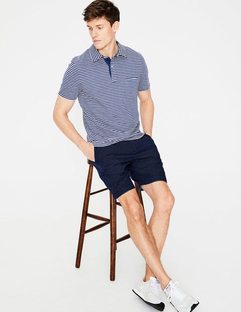 Textured Dobby Shorts - Dark Navy Dobby Textured Dobby Shorts - Dark Navy Dobby