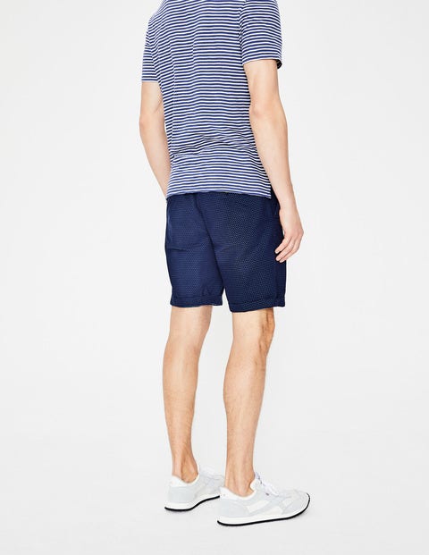 Textured Dobby Shorts - Dark Navy Dobby Textured Dobby Shorts - Dark Navy Dobby