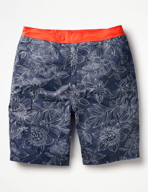Board Shorts - Blues Floral Board Shorts - Blues Floral