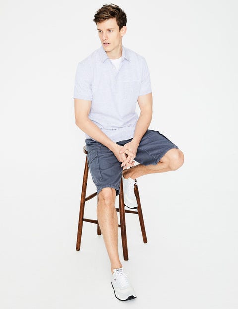 Linen Cotton Popover - Navy Blue Stripe Linen Cotton Popover - Navy Blue Stripe