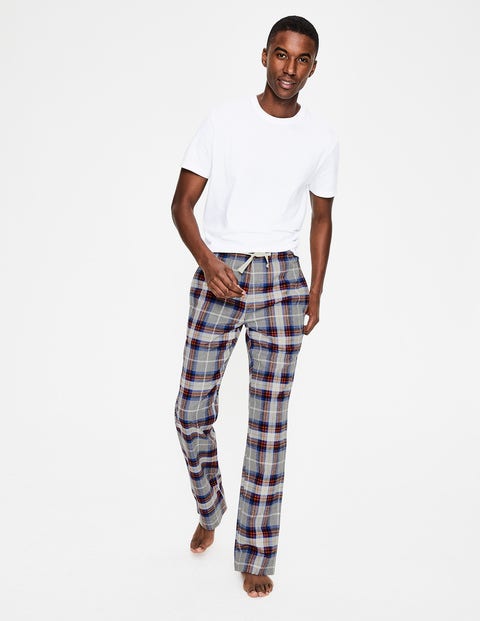 Brushed Cotton Pull-Ons - Grey Marl Check Brushed Cotton Pull-Ons - Grey Marl Check
