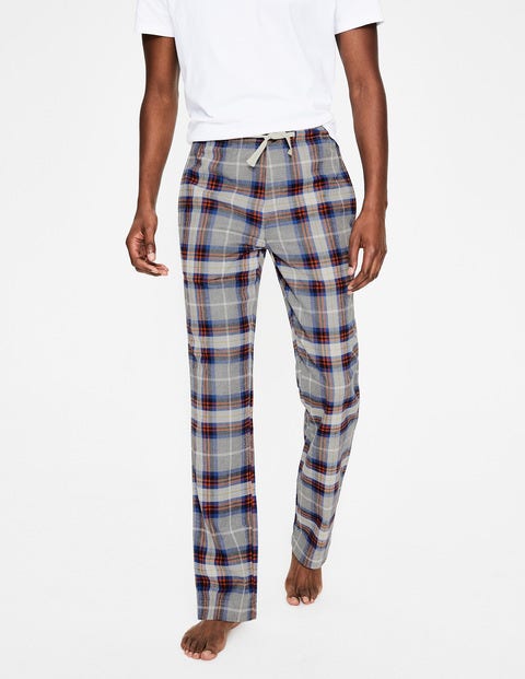Brushed Cotton Pull-Ons - Grey Marl Check Brushed Cotton Pull-Ons - Grey Marl Check