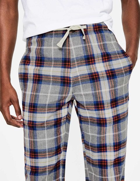Brushed Cotton Pull-Ons - Grey Marl Check Brushed Cotton Pull-Ons - Grey Marl Check