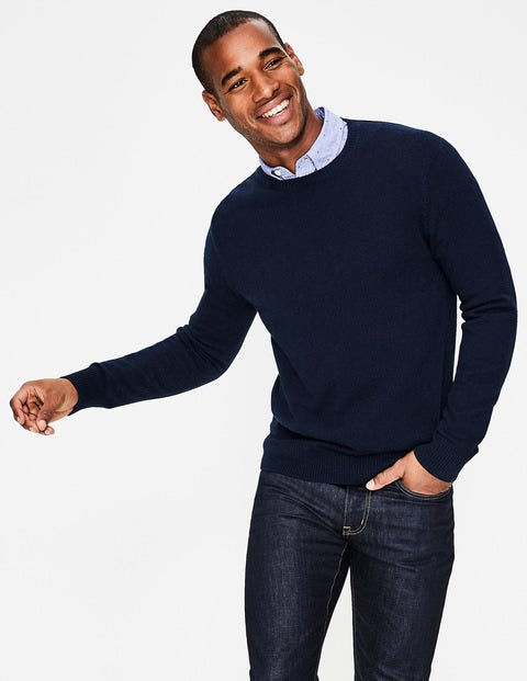 Cashmere Crew Neck - Navy Cashmere Crew Neck - Navy