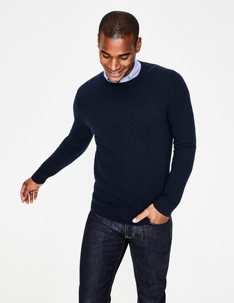 Cashmere Crew Neck - Navy Cashmere Crew Neck - Navy