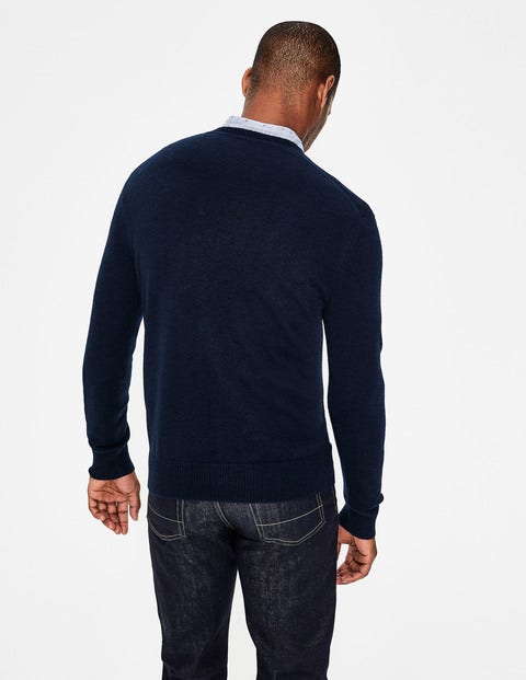 Cashmere Crew Neck - Navy Cashmere Crew Neck - Navy