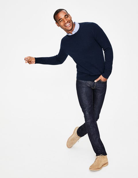 Cashmere Crew Neck - Navy Cashmere Crew Neck - Navy